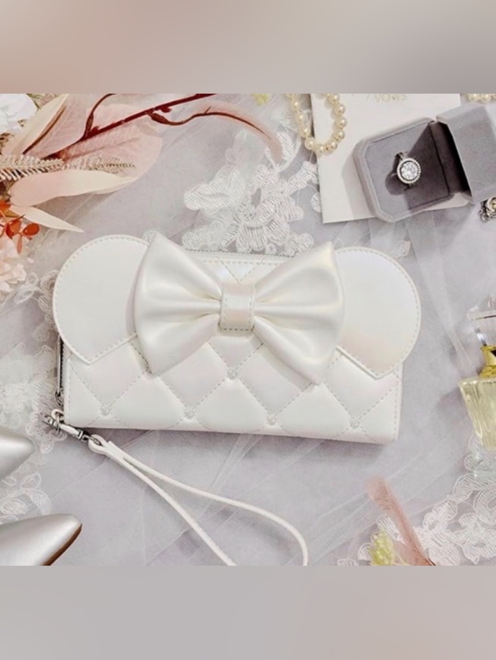 Disney Loungefly Iridescent Wedding Wristlet Wallet